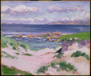 Iona, c.1920s (ver 145805 para pintura reversa) de Francis Campbell Boileau Cadell