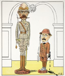 K, k, ilustração do alfabeto de Struwwelpeter, verso por Harold Begbie (1871-1929)