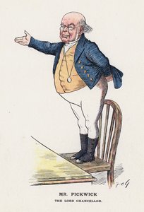 Sr. Pickwick, O Senhor Chanceler (cor litho)