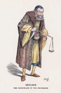 Shylock, O Chanceler do Tesouro (cor litho)