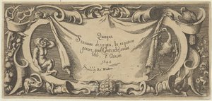Placa de título, de Five Senses Five Senses, ca. 1655