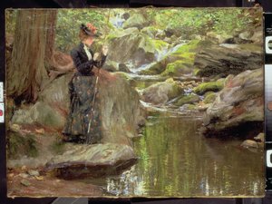 Baiting the Line (óleo sobre tela)