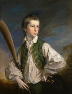 Charles Collyer como um Rapaz, com um Morcego de Críquete de Francis Cotes