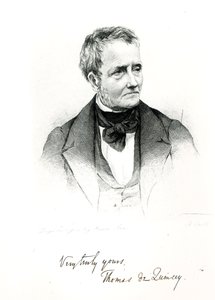 Thomas de Quincey (1785-1859), de uma fotografia de daguerreótipo de Howie de Francis Croll