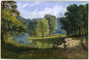 O Frome em Stapleton, c.1823 (aguarela e corpinho sobre papel) de Francis Danby