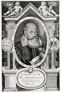 Retrato de Matthias de Lobel (1538-1622) gravado pelo artista