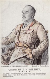 General Sir E H H Allenby (litografia a cores) de Francis Dodd