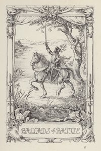 Outro livro de versos para crianças: Baladas de Batalha (litografia) de Francis Donkin Bedford
