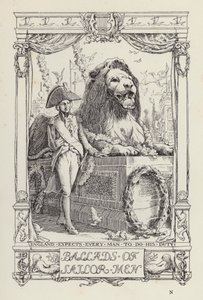 Outro livro de versos para crianças: Baladas de Marinheiros (litografia) de Francis Donkin Bedford