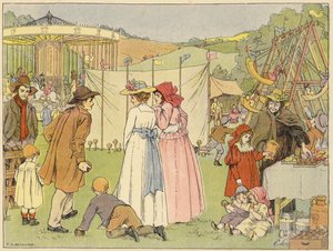 Livro de Lojas de Bedford: Feira (litografia a cores) de Francis Donkin Bedford