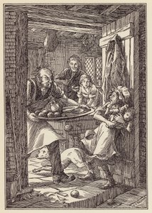 Ilustração para "O Grilo na Lareira" de Charles Dickens (litografia a cores) de Francis Donkin Bedford