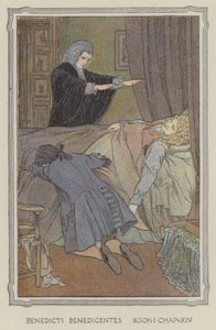 Ilustração para The History of Henry Esmond (litografia a cores)
