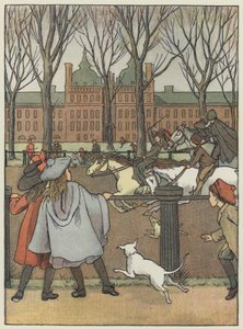Londres: Rotten Row (litografia a cores) de Francis Donkin Bedford