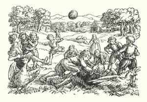 Merrie England: Futebol (litografia) de Francis Donkin Bedford