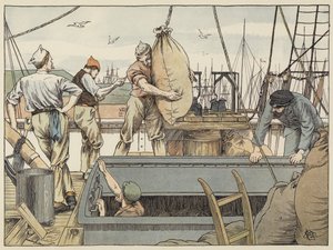 Estivador (litografia a cores) de Francis Donkin Bedford