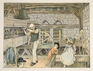The Clockwinder, de Four and Twenty Toilers, pub. 1900 (litografia a cores) de Francis Donkin Bedford