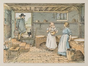 The Dairyman, de Four and Twenty Toilers, pub. 1900 (litografia a cores)