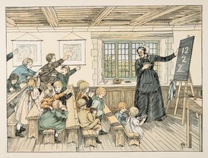 A Dama, de Four and Twenty Toilers, pub. 1900 (litografia a cores) de Francis Donkin Bedford