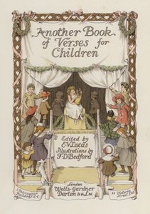 Ilustração da página de rosto de Another Book of Verses (litografia a cores) de Francis Donkin Bedford