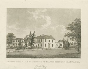 Soho - Casa de Francis Eginton: gravura aquatint, nd [c 1798] (imprimir)