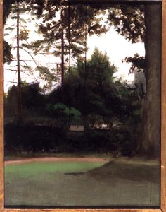 A Corner of the Garden, c.1890 (óleo sobre tela) de Francis Foster
