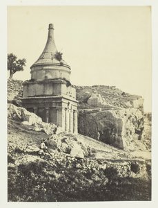 Tumba de Absalão, Jerusalém, 1857. de Francis Frith