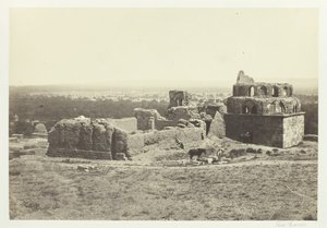 Vista distante de Damasco, 1857. de Francis Frith