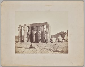 Estátua caída no Ramasseum, Tebas de Francis Frith