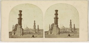 Túmulos dos mamelucos, Cairo, Egito de Francis Frith