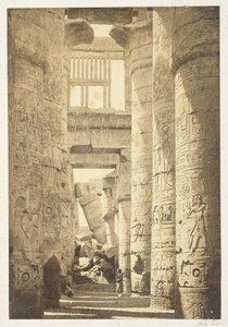 Interior do Salão das Colunas, 1857, impresso em 1862. de Francis Frith