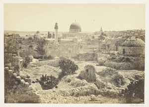 Jerusalém a partir da muralha da cidade de Francis Frith