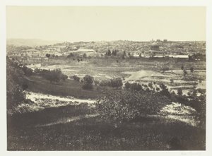Jerusalém, do Monte das Oliveiras, n.º 1 de Francis Frith