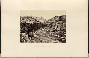 Jerusalém, do poço de En-Rogel de Francis Frith
