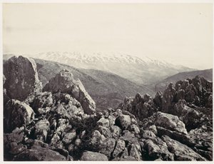 Monte Hermon, o monte da Transfiguração de Francis Frith