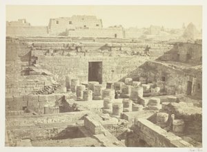 Nova escavação em Medinet-Haboo de Francis Frith