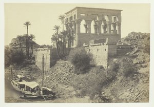Cama do Faraó, Ilha de Philæ, 1857. de Francis Frith
