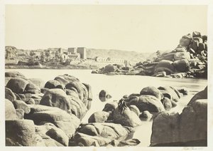 A abordagem de Philæ, 1857. de Francis Frith