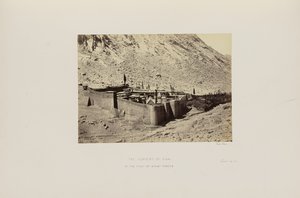 O convento do Sinai, no sopé do monte Horeb de Francis Frith