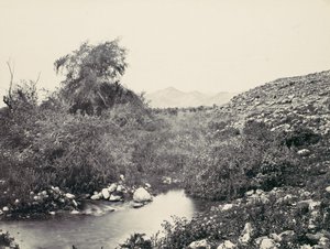 A Fonte de Jerico e Provável Local da Cidade, c. 1857. de Francis Frith