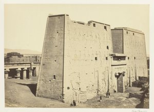 O grande pilone de Edfu, Alto Egito de Francis Frith