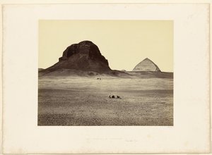 As pirâmides de Dahshur, vistas de leste de Francis Frith