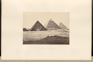 As pirâmides de El-Geezeh de Francis Frith