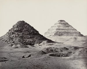 As pirâmides de Sacará vistas do nordeste de Francis Frith