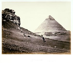 A segunda pirâmide, vista do sudeste de Francis Frith