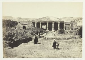 O Templo de Goorneh, Tebas, 1857. de Francis Frith