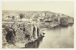 A cidade e o lago de Tibério, vistos do sul de Francis Frith
