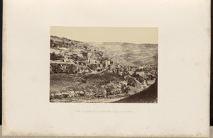 A Aldeia de Siloé e o Vale de Cedron. de Francis Frith