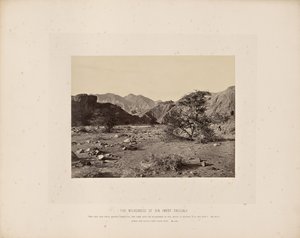 O deserto do pecado (Wady Shellal) de Francis Frith