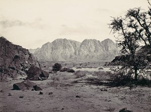 O Vale Escrito, Sinai, ca. 1857. de Francis Frith