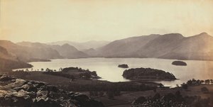 O lago perto de Derwentwater na Grã-Bretanha. de Francis Frith